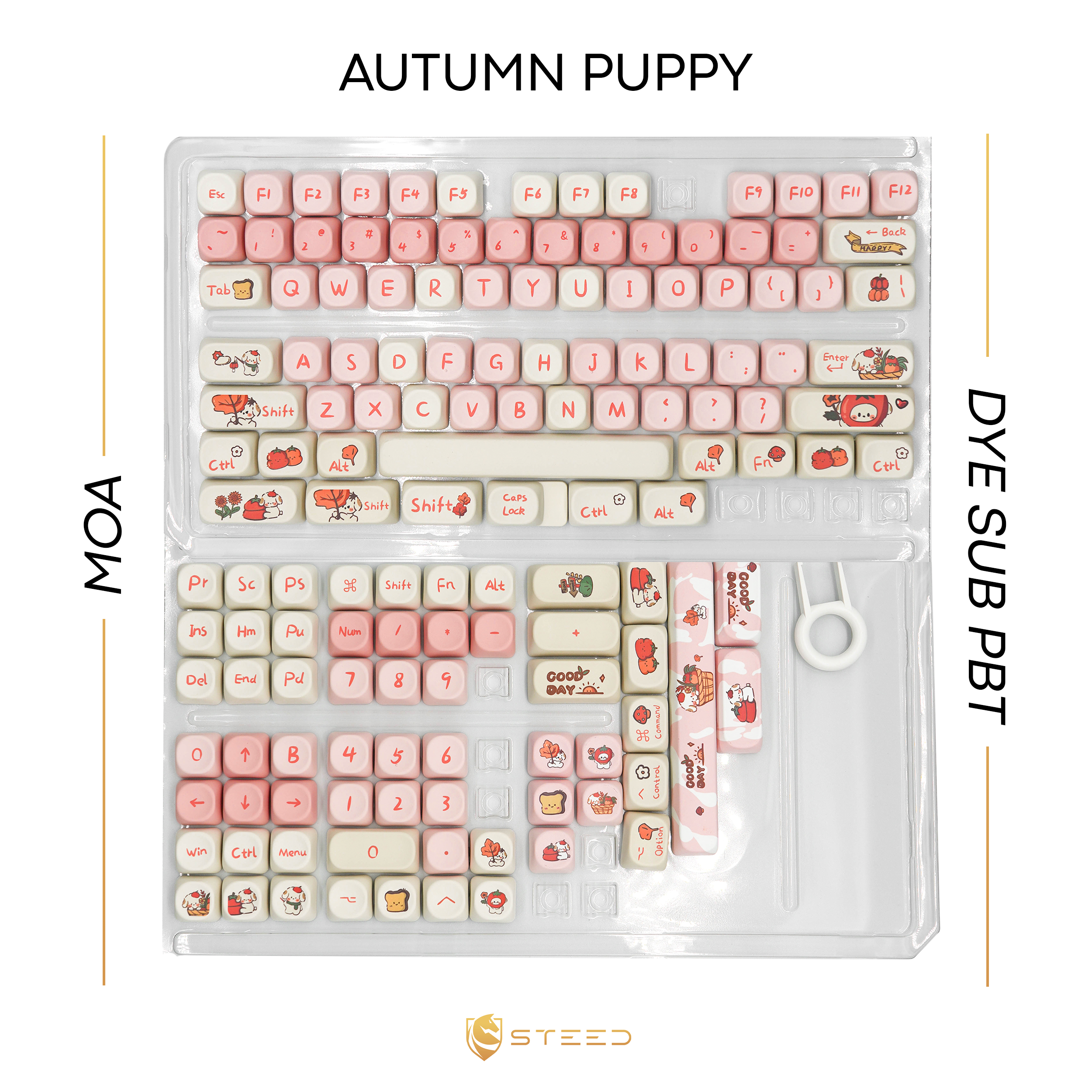 Autumn Puppy Keycap Set