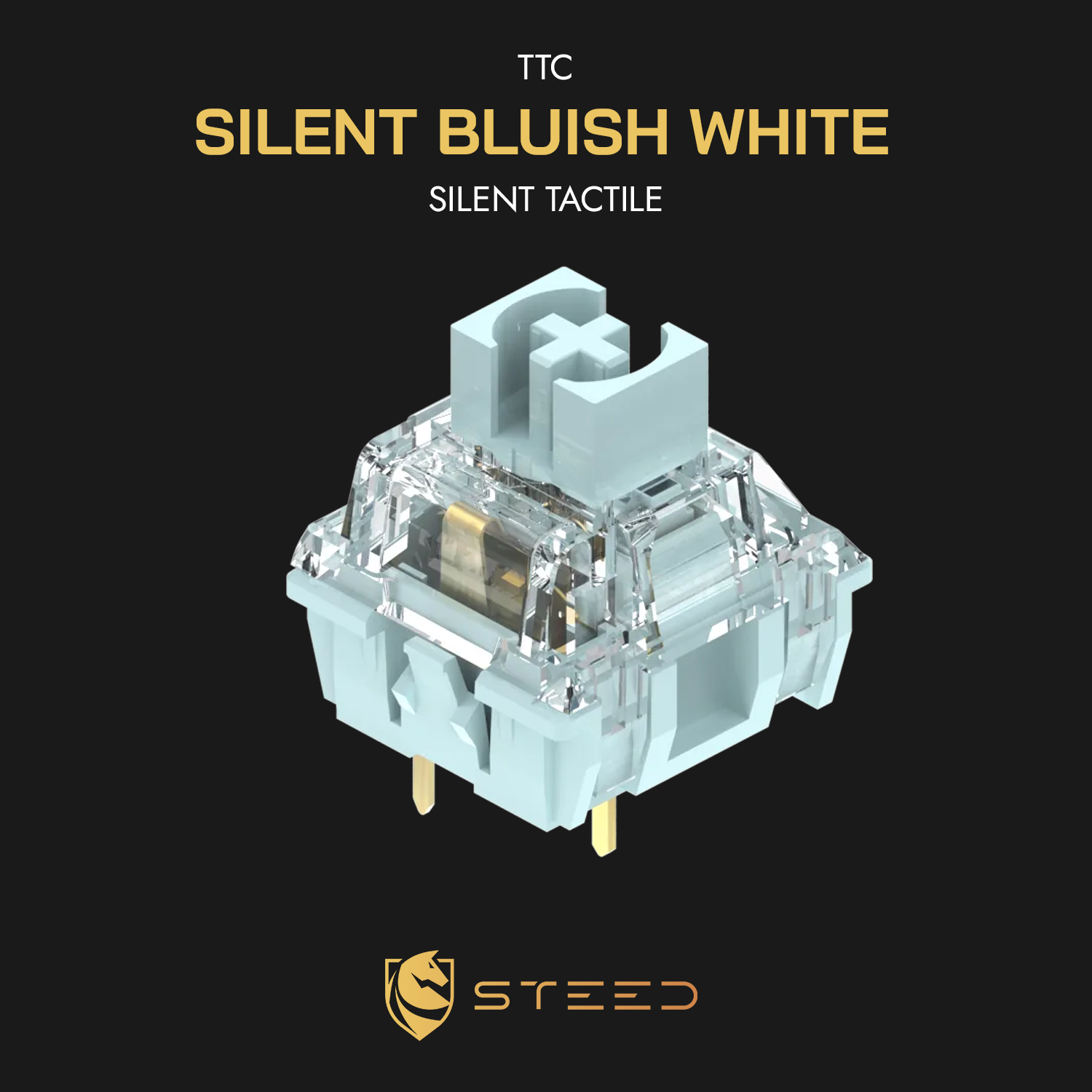 TTC Silent Bluish White - Tactile (10pcs/pk)