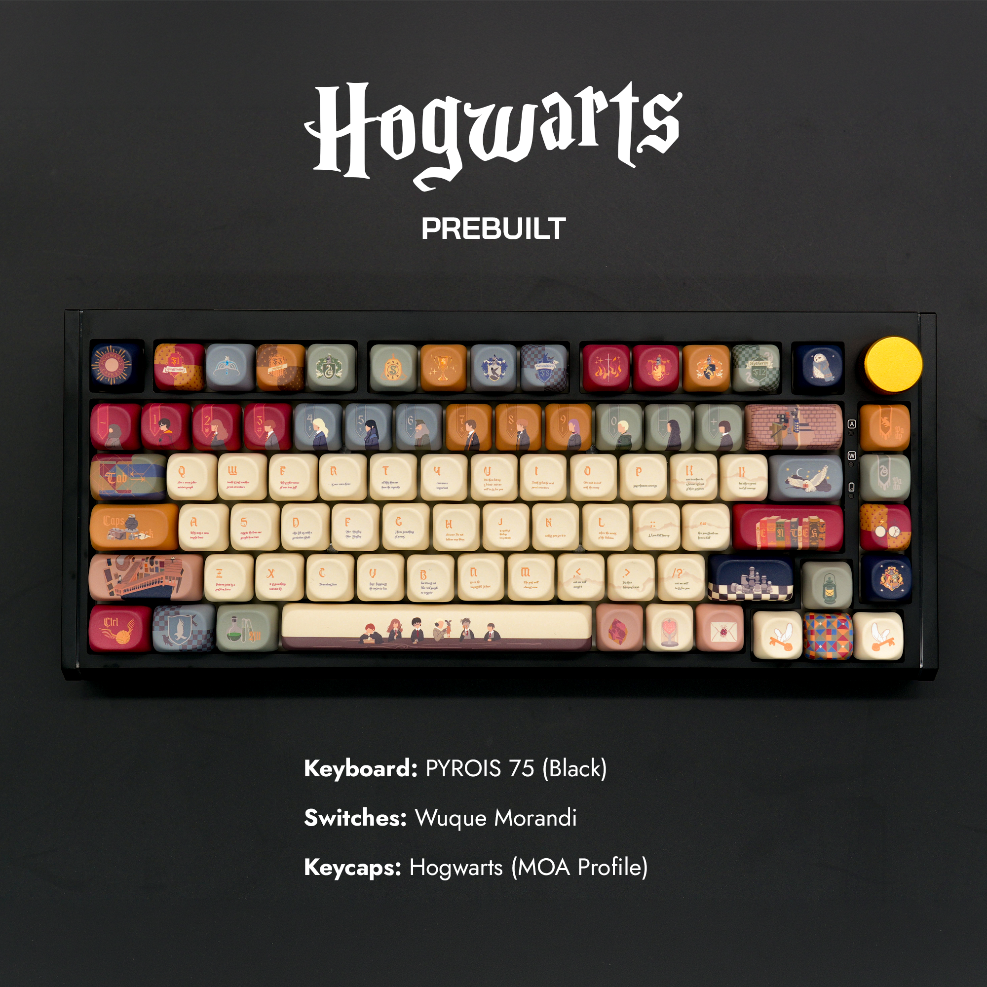 PYROIS 75 Black Prebuilt - Hogwarts (Backorder. ETA End Jun)