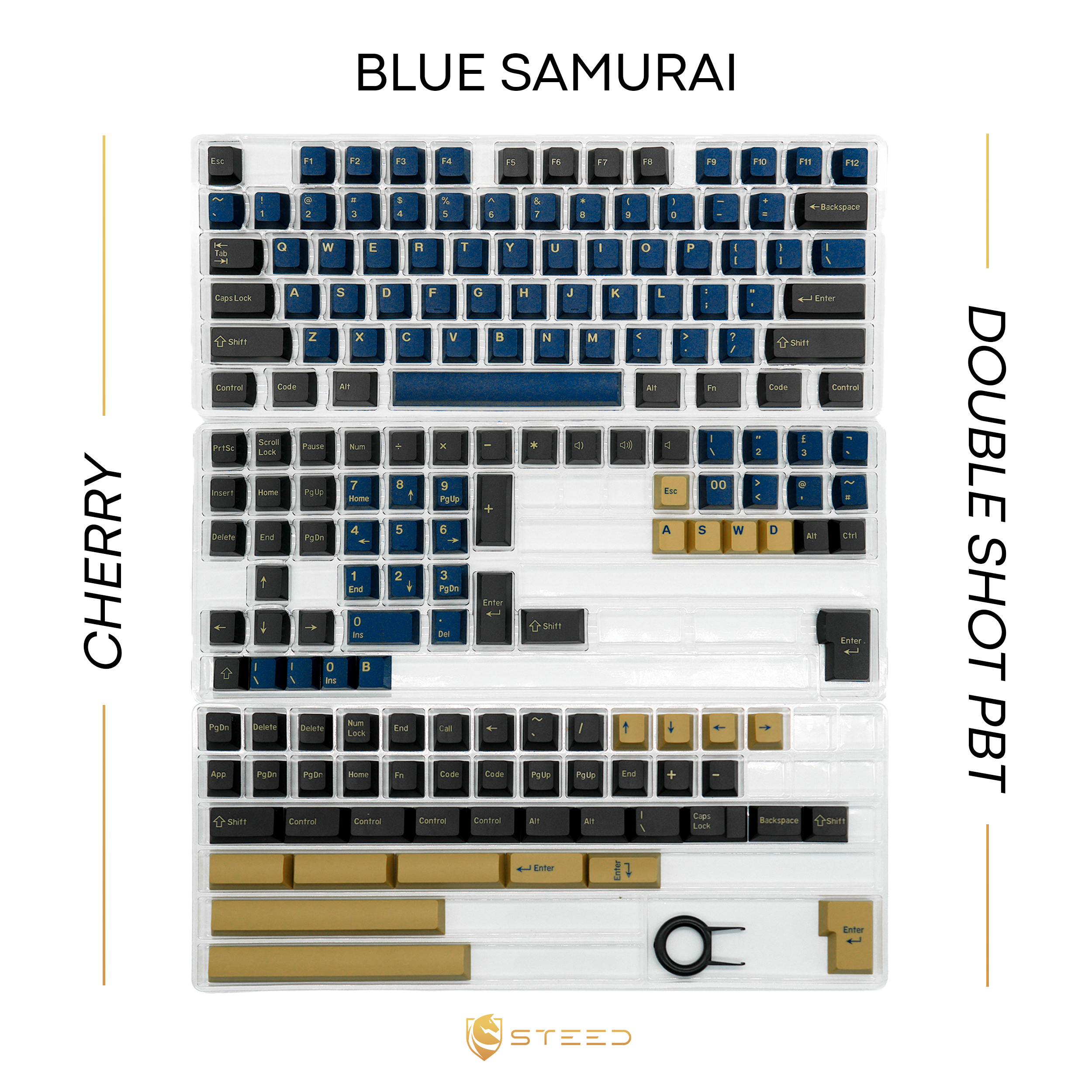 Blue Samurai Keycap Set