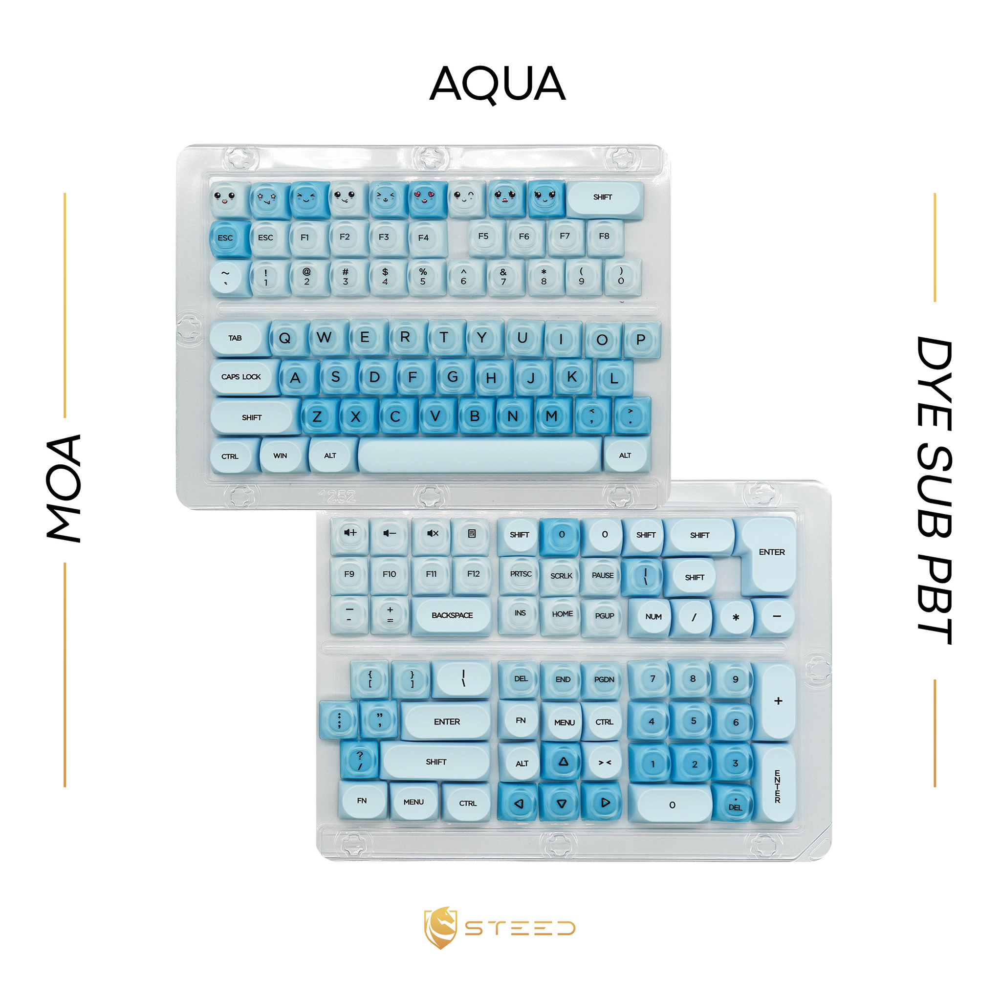 Aqua Keycap Set