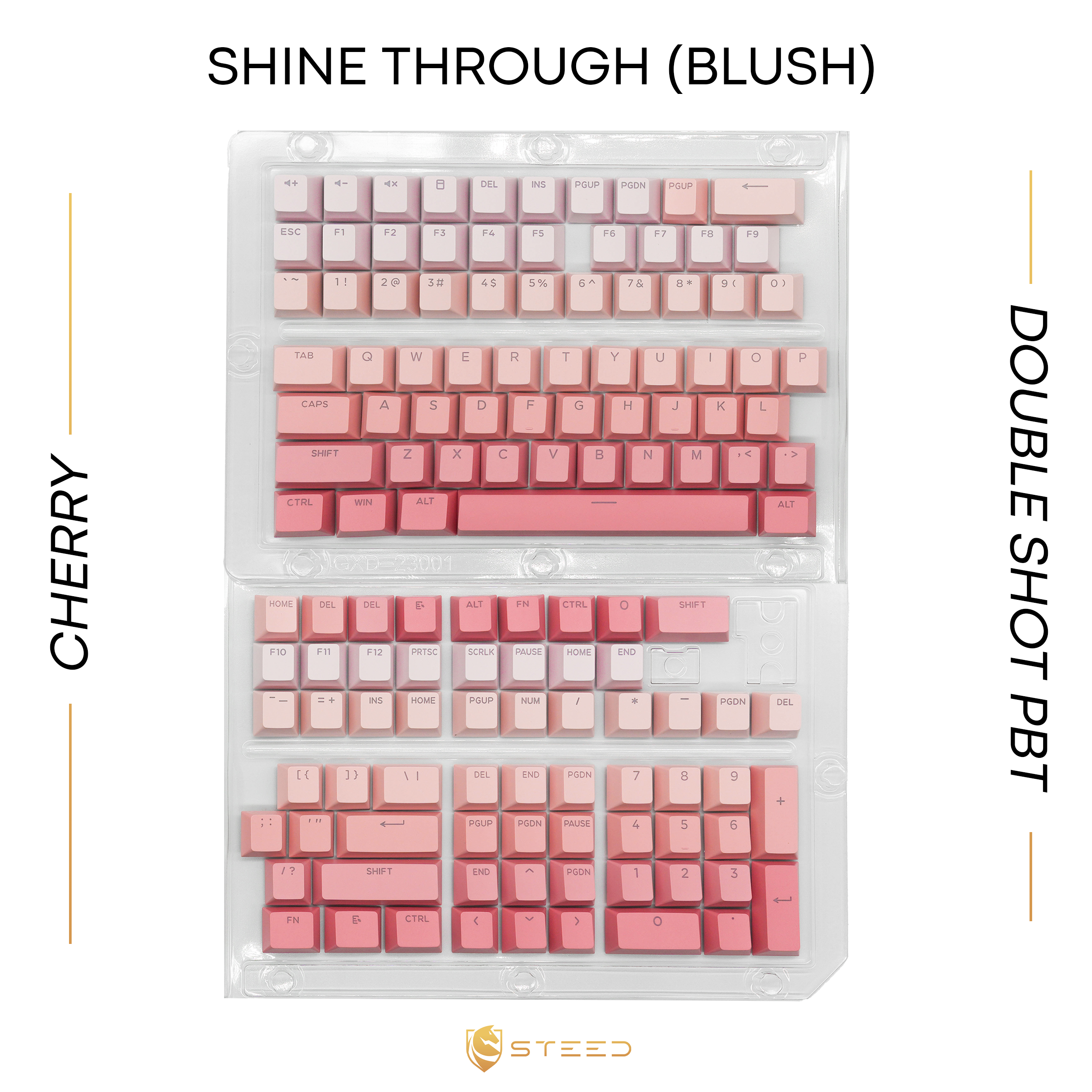 Shine Through Blush Keycap Set