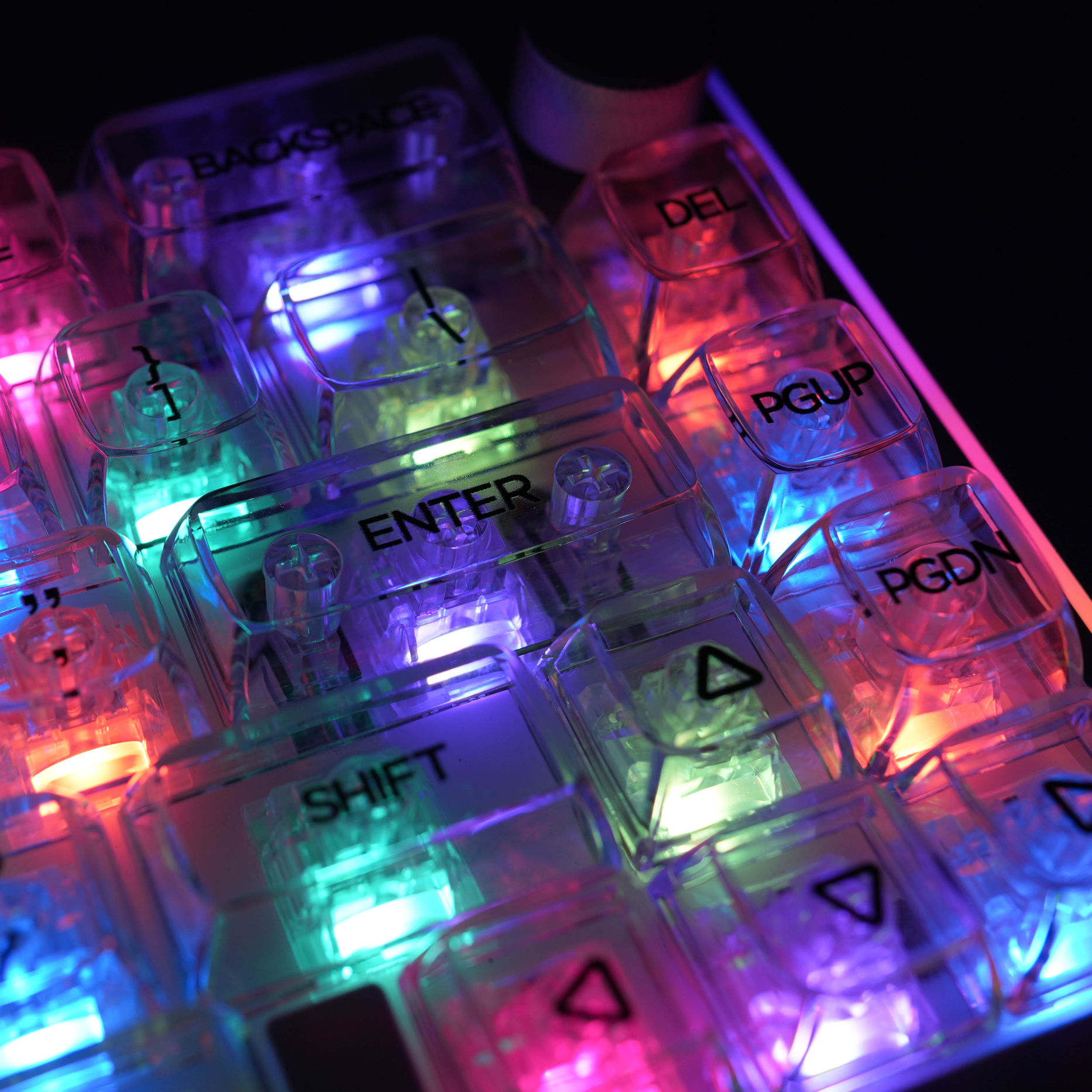 Transparent Clear Keycap Set
