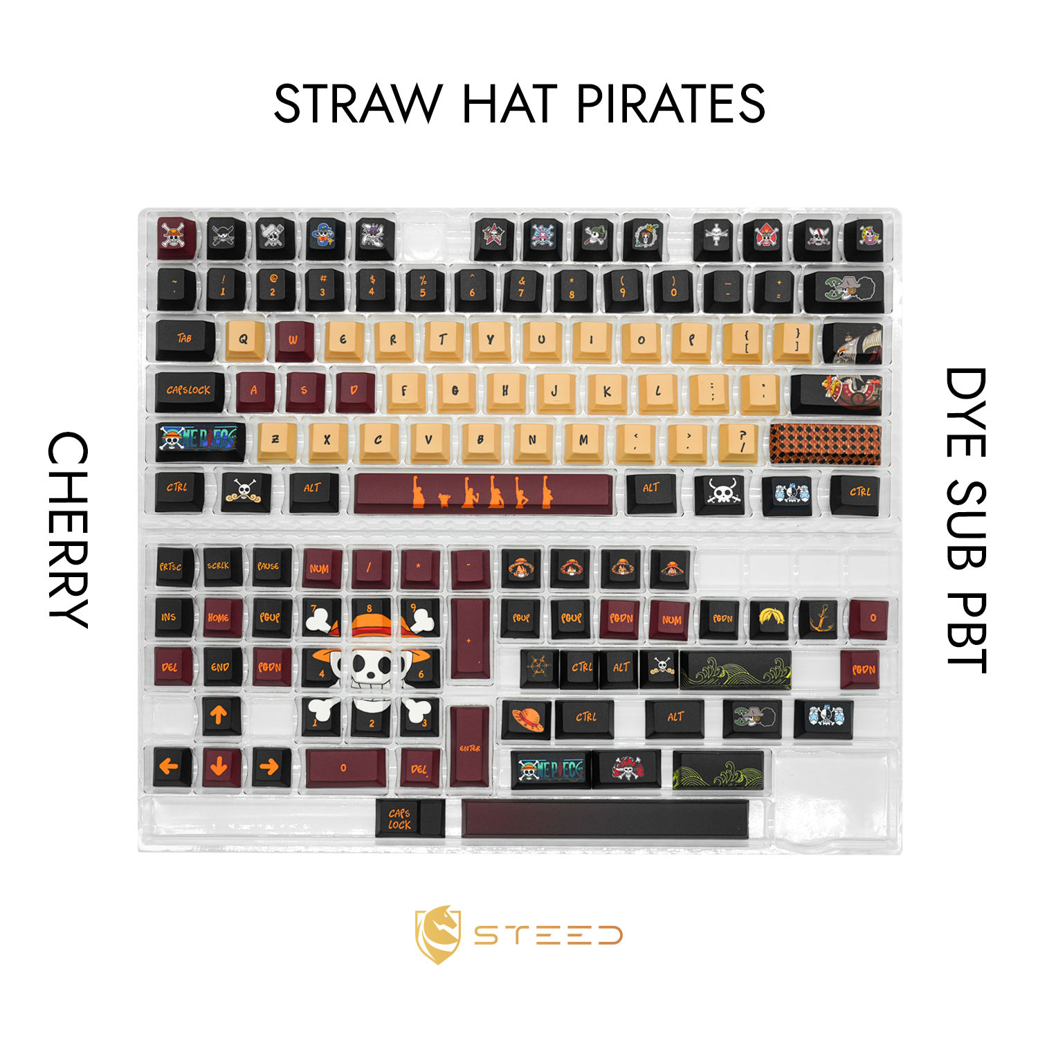 Straw Hat Pirate Keycap Set