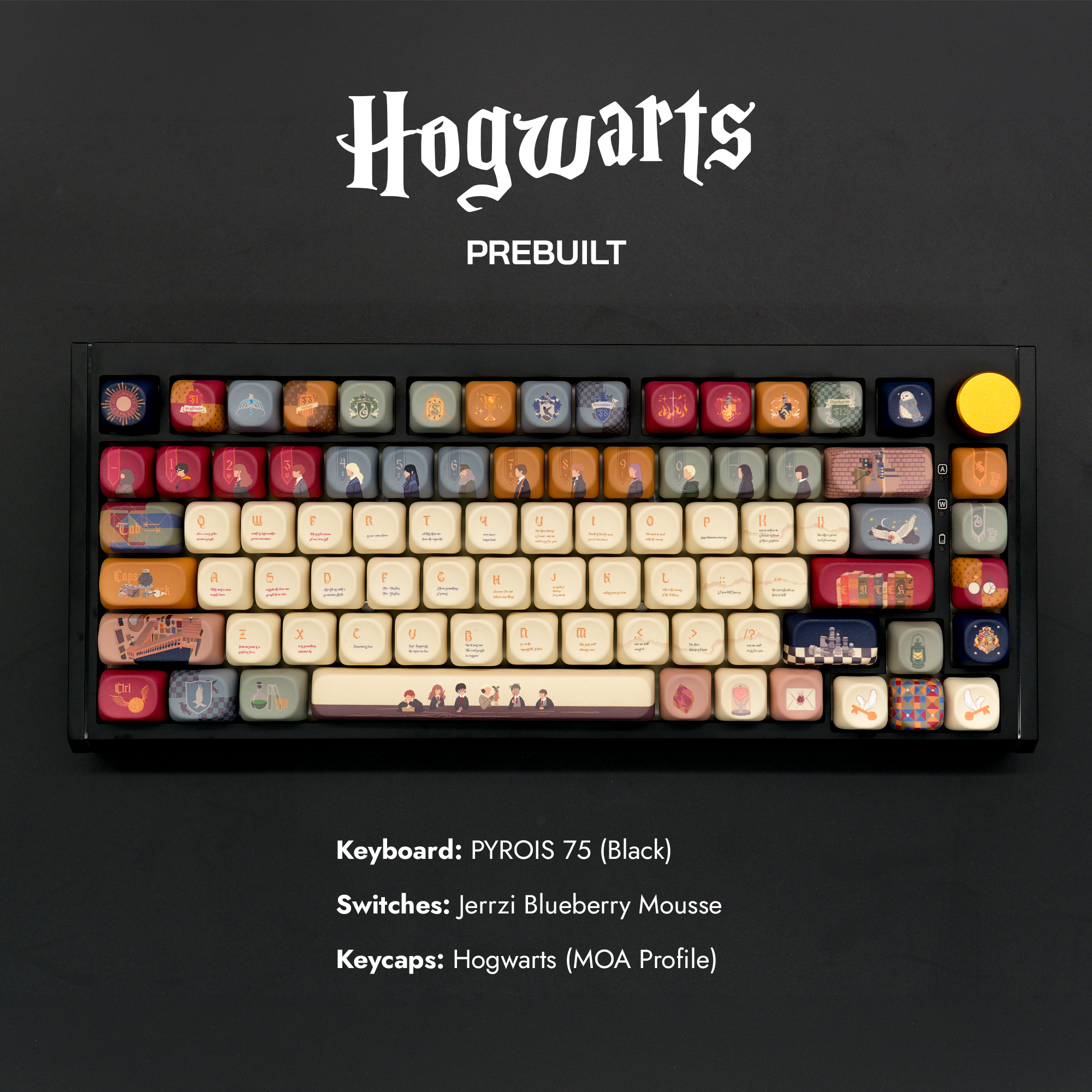 PYROIS 75 Black Prebuilt - Hogwarts