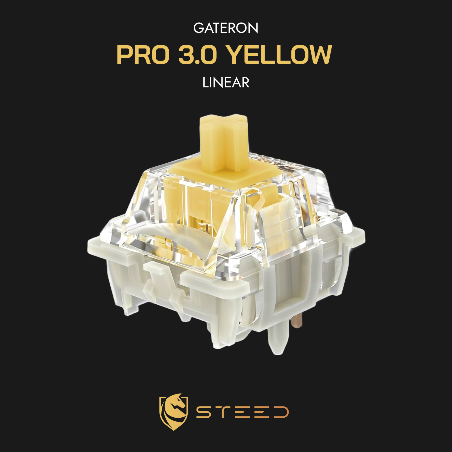 GATERON PRO 3.0 Yellow - Linear (10pcs/pk)