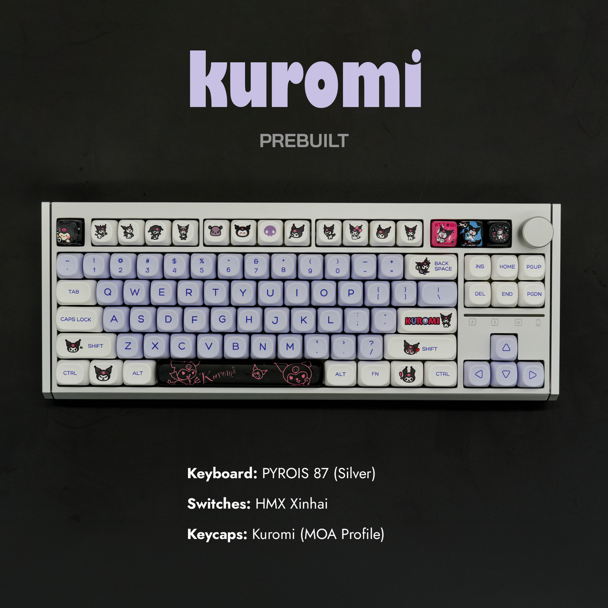 Steed PYROIS 87 Prebuilt - Kuromi