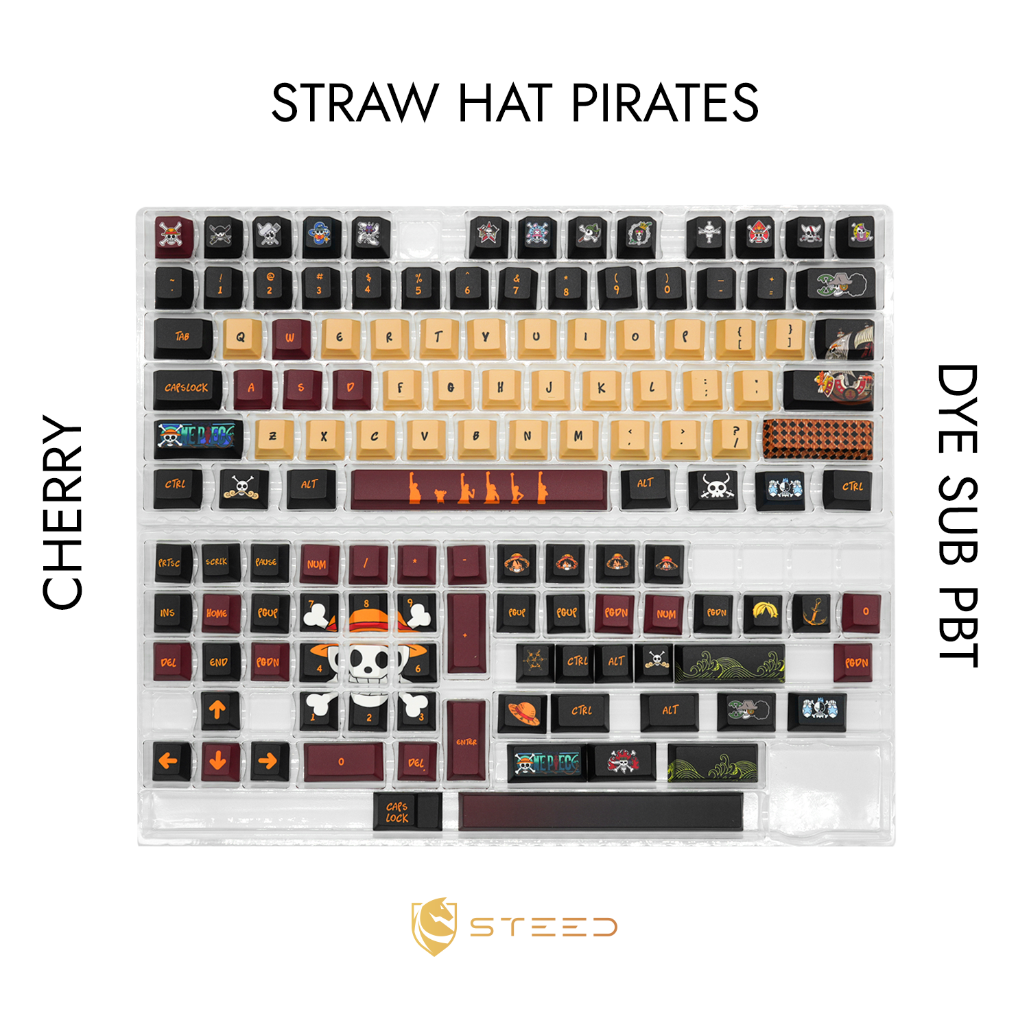 Straw Hat Pirate Keycap Set