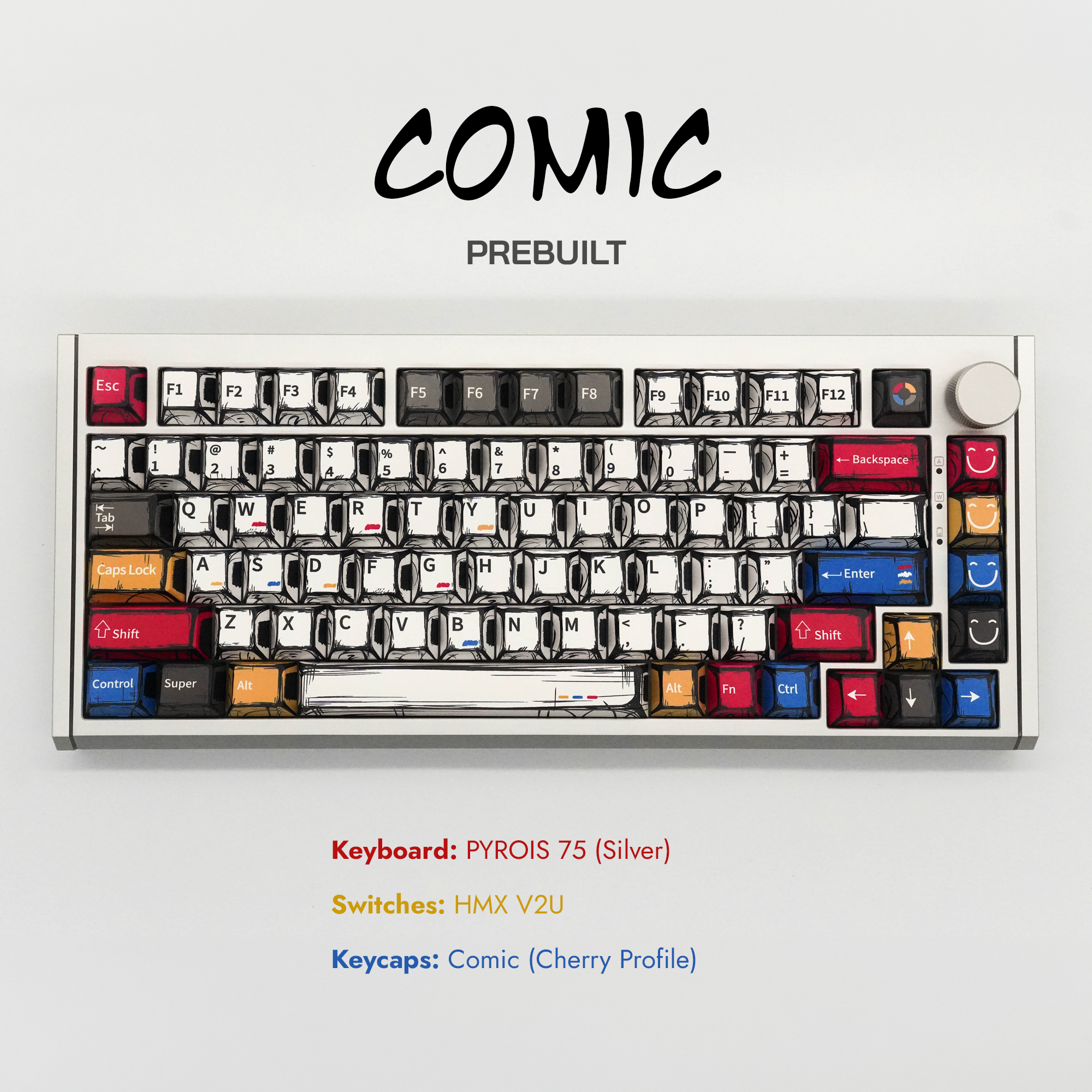 PYROIS 75 Silver Prebuilt - Comic