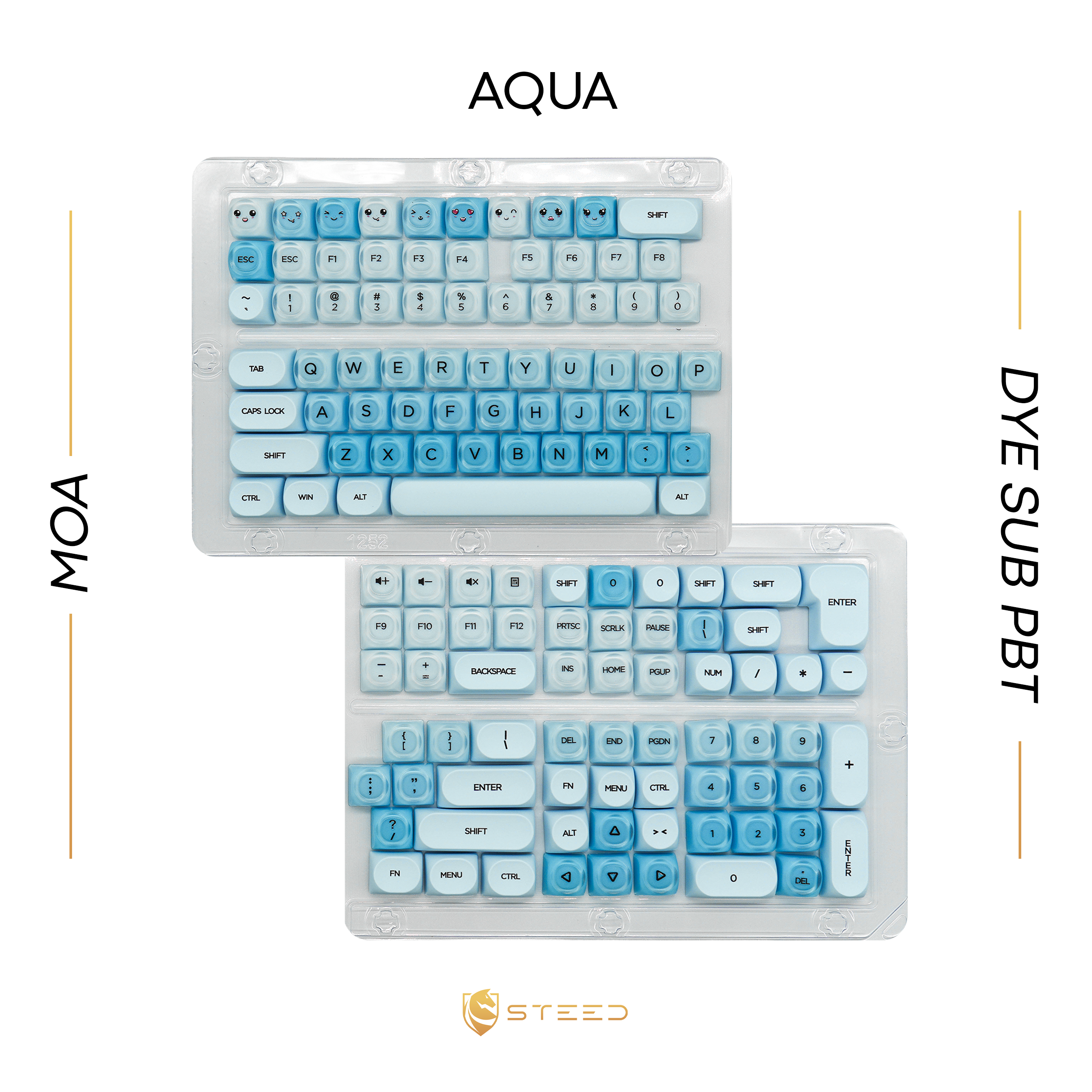 Aqua Keycap Set