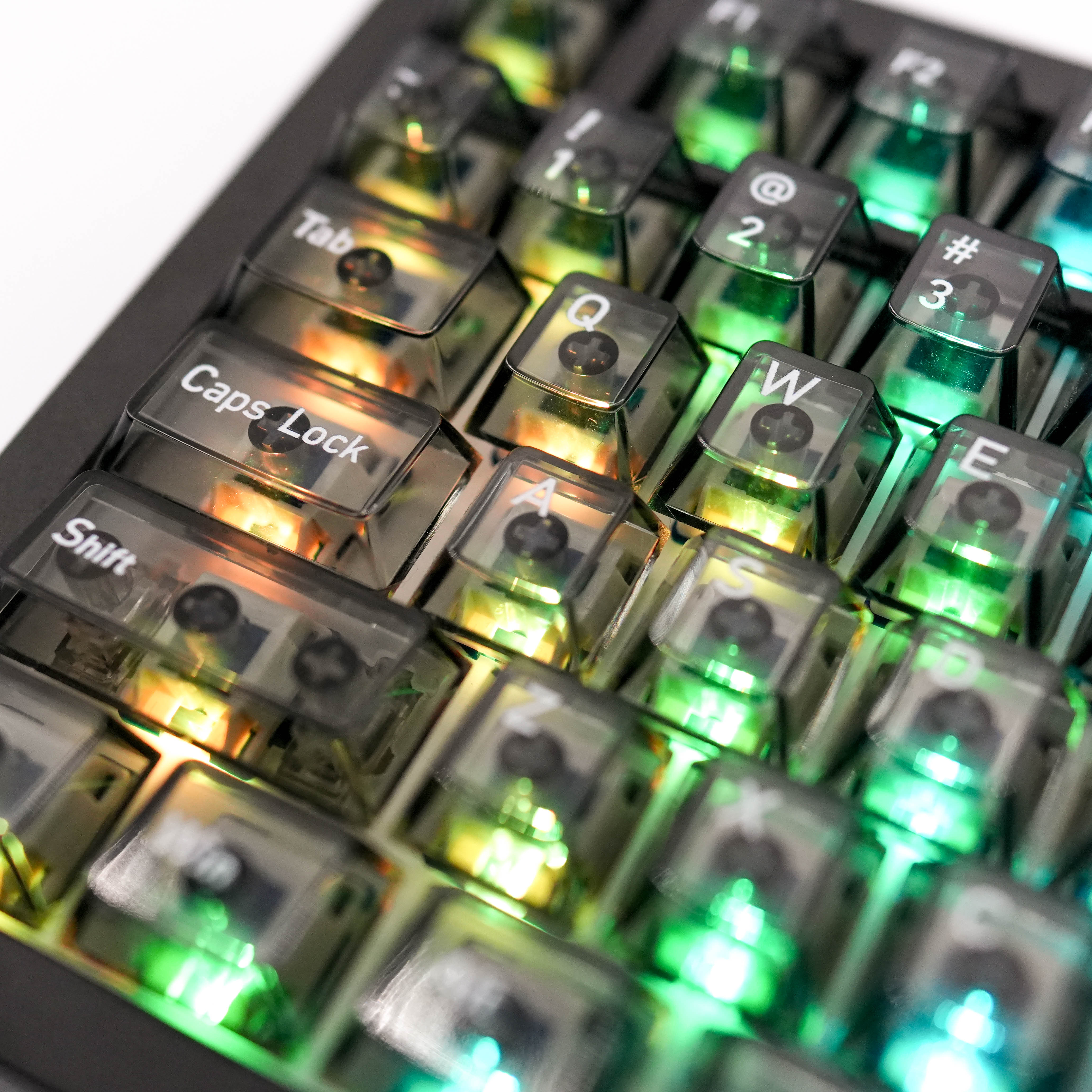 Transparent Grey Keycap Set