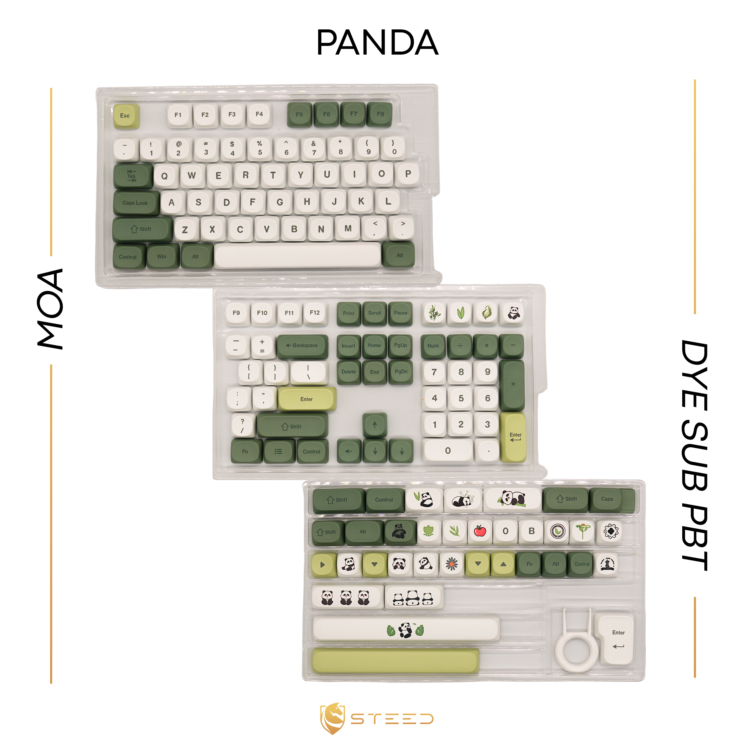 Panda Keycap Set