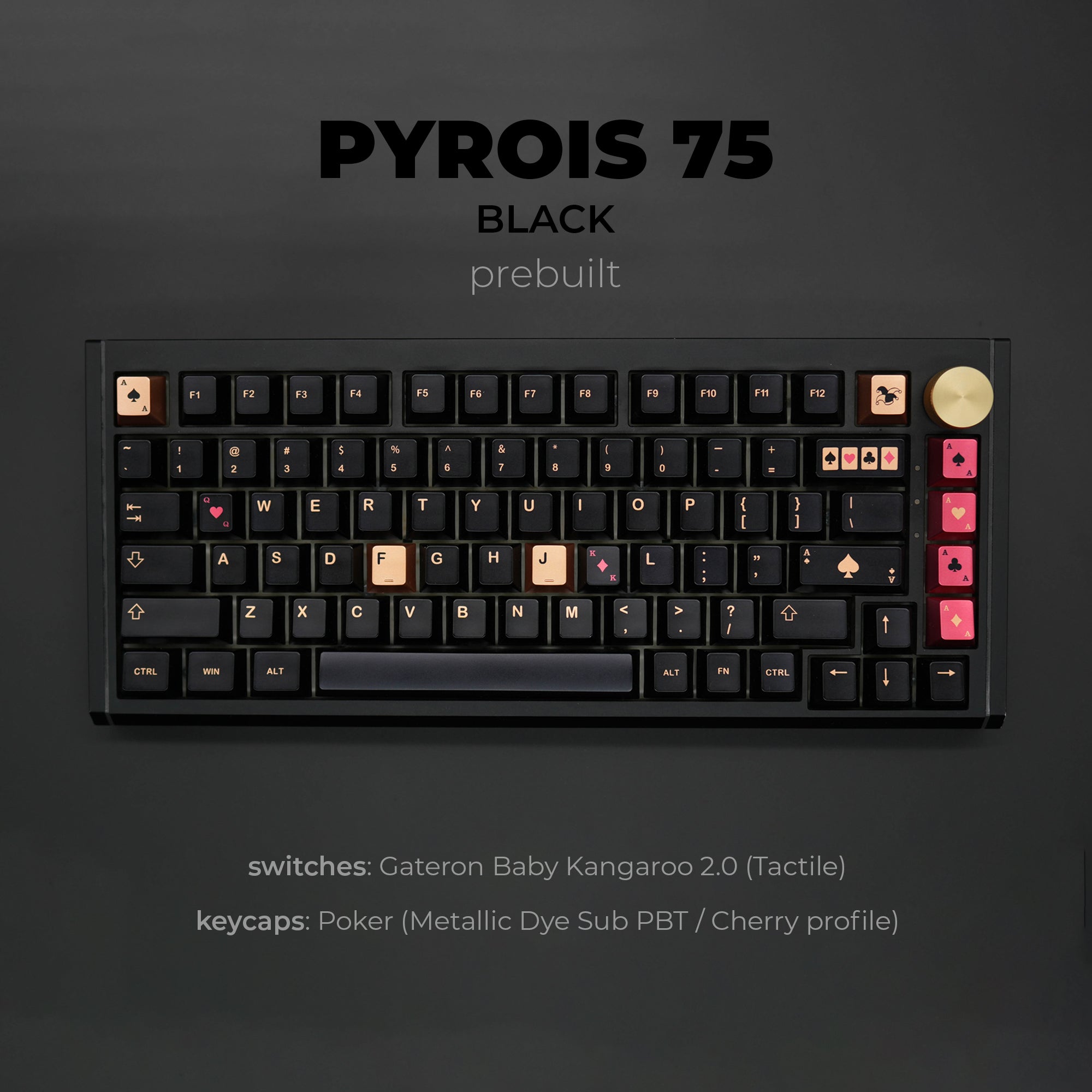 PYROIS 75 Black Prebuilt (Pre-order: ETA End Dec)