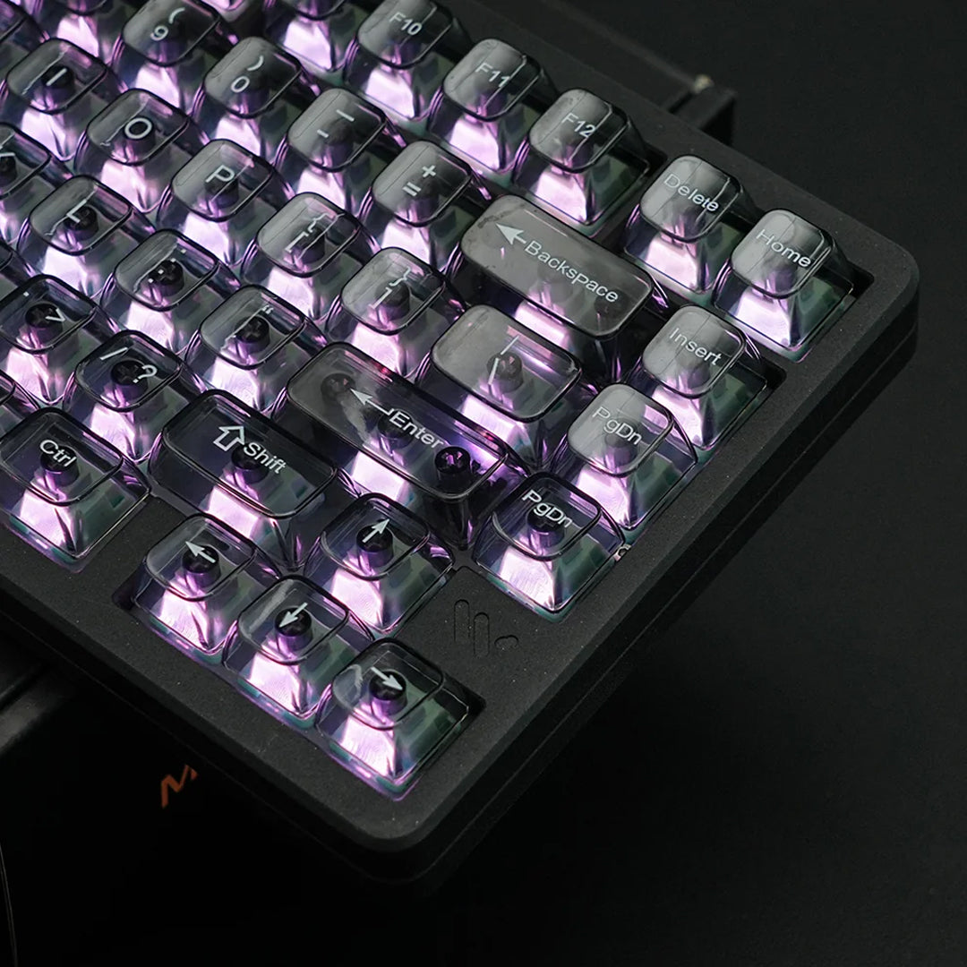 Transparent Grey Keycap Set